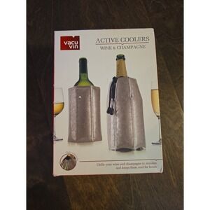Vacu Vin Rapid Ice Wine and Champagne Cooler Set - Platinum